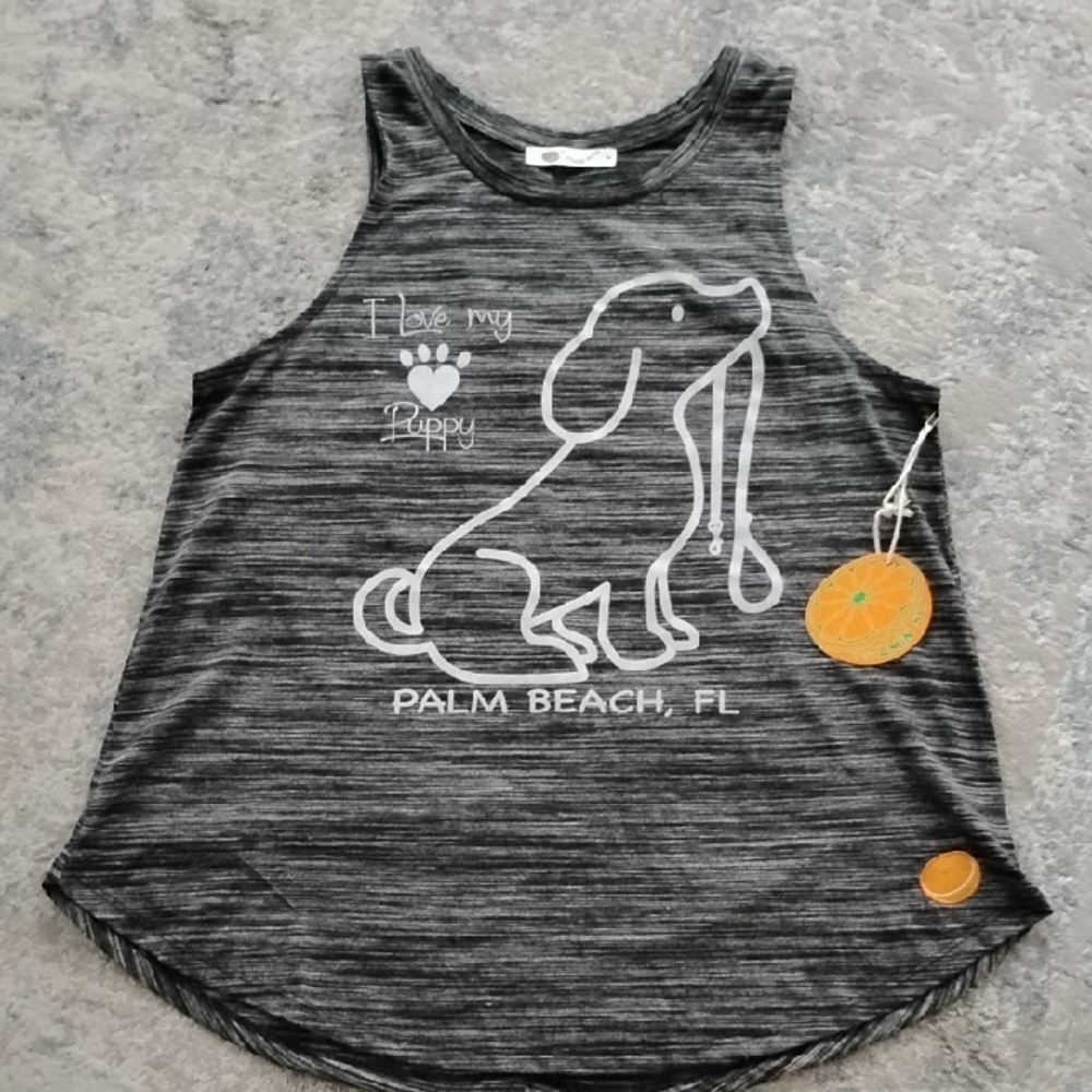 Vitamin Sea Dog Tank Top - Gray Medium